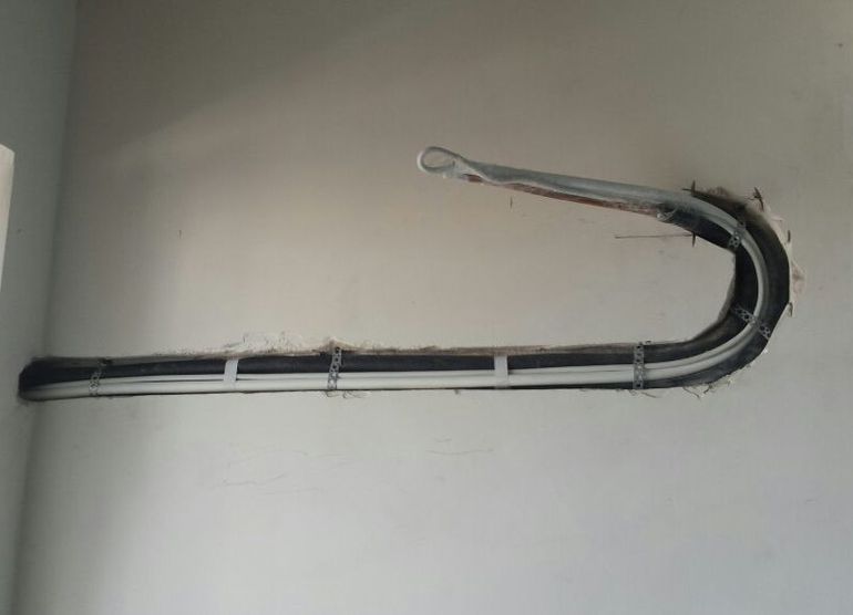 Закладка трасс кондиционера