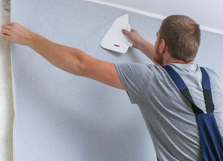 Поклейка обоев